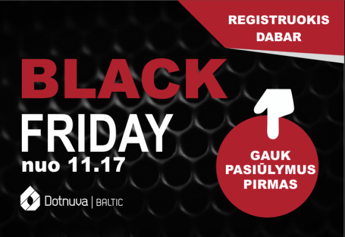 Registracija BLACK FRIDAY pasiūlymams