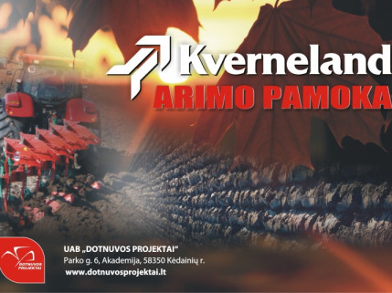 Kverneland arimo pamokos su Dotnuvos projektais 2014