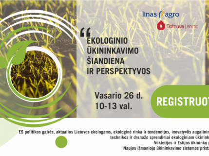 Kviečiame į konferenciją „Ekologinio ūkininkavimo šiandiena ir perspektyvos“
