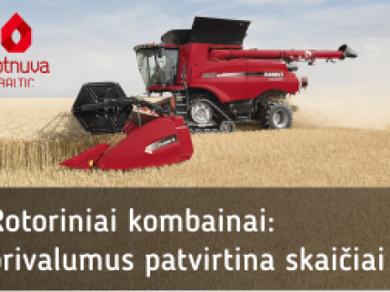 Rotoriniai kombainai: privalumus patvirtina skaičiai