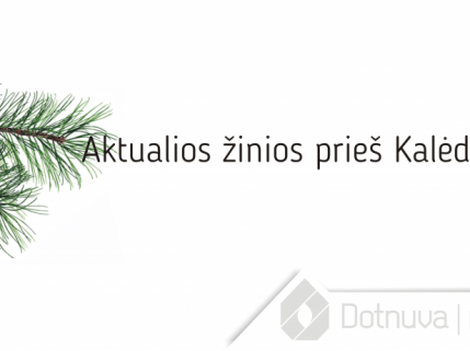 Aktualios žinios prieš Kalėdas