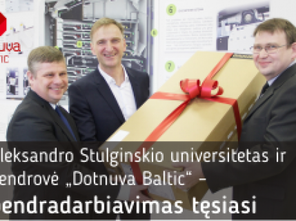Aleksandro Stulginskio universitetas ir bendrovė „Dotnuva Baltic“ –  bendradarbiavimas tęsiasi