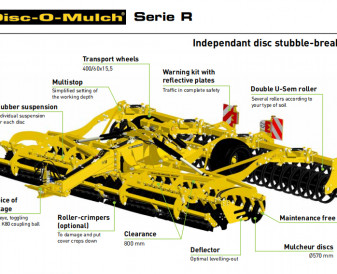 Diskinis skutikas Agrisem Disc - O - Mulch Gold bukletas