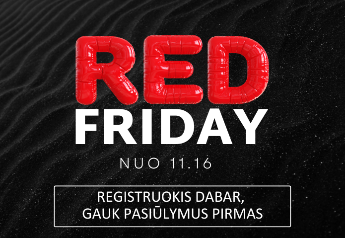 Registracija RED FRIDAY pasiūlymams 2023
