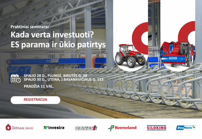 Kada verta investuoti? ES parama ir ūkio patirtys