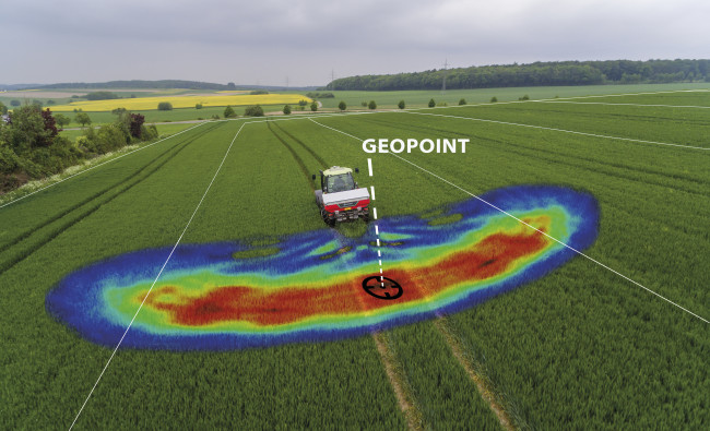 Pakabinama trąšų barstomoji Kverneland Exacta CL-GEO