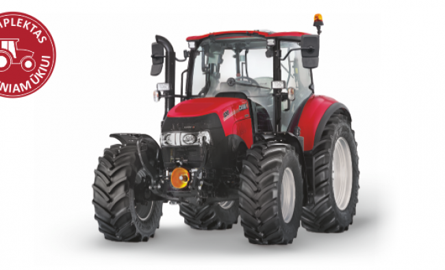 Traktorius Case IH Luxxum 120 - komplektas vidutiniam ūkiui
