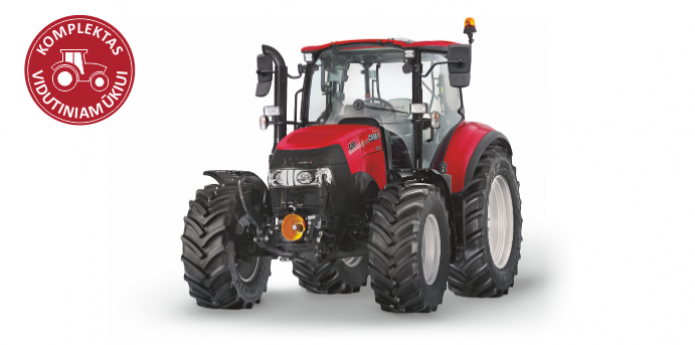 Traktorius Case IH Luxxum 120 - komplektas vidutiniam ūkiui