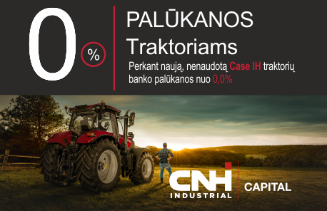 0% Palūkanos traktoriams