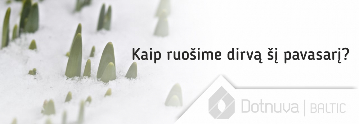 Kaip ruošime dirvą šį pavasarį?