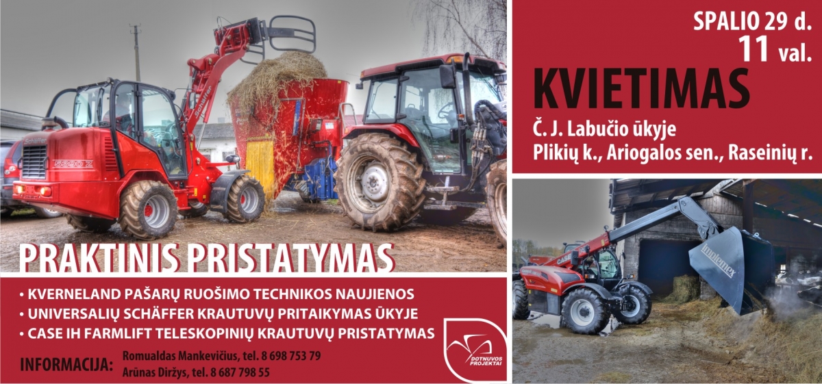 Pašarų ruošimo technikos lauko diena Raseinių r.