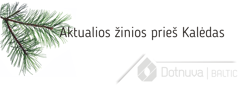 Aktualios žinios prieš Kalėdas