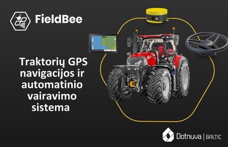 Traktorių GPS navigacijos ir automatinio vairavimo sistema