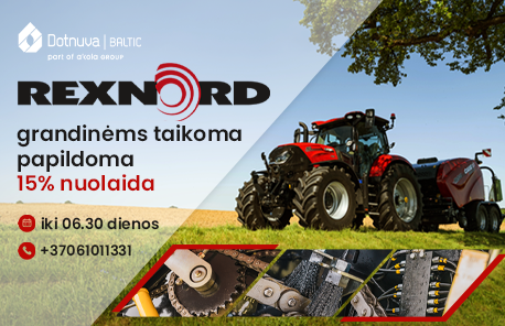 Visoms REXNORD grandinėms taikome 15 % nuolaidą!