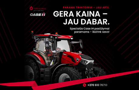 Parama naujam traktoriui. Gera kaina - jau dabar!