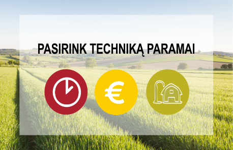 Pasirink techniką paramai
