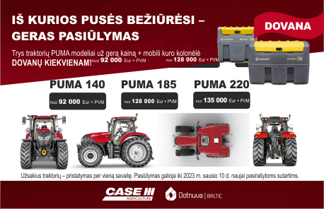 Trys traktorių PUMA modeliai už gerą kainą